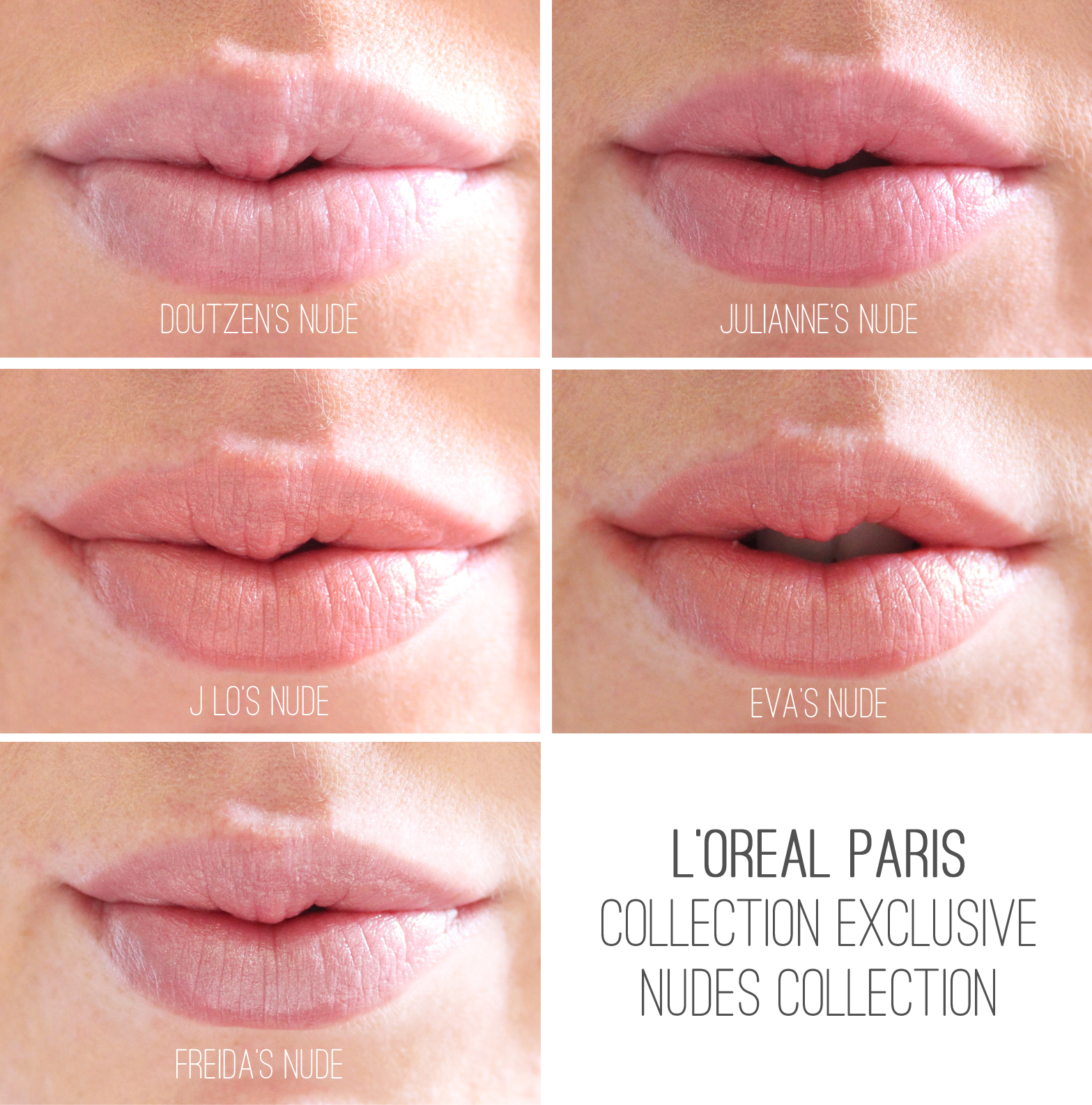 L'OREAL PARIS | Collection Exclusive Nudes Lipstick Collection - Review + Swatches
