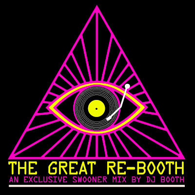 The Great Re-Booth mix cover image - illuminati pyramid with eye and record player