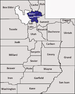 Davis, Morgan and Weber counties