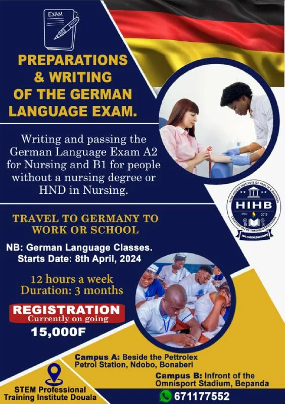 Preparation & writing of the German language exam