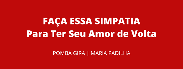 trazer o amor de volta