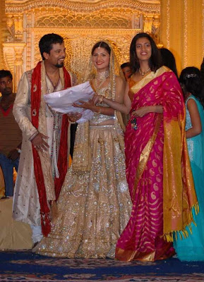 Rambha marriage reception stills / photos