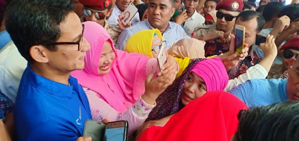 Gerindra: Warga Padang Lebih Heboh Sambut Sandi ketimbang Jokowi