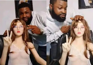 Nigerian man buys N2m worth robotic wife, poses with it, stirs reactions: “No billing, no nagging” - Lejit Reporters