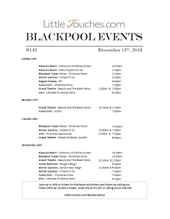 Blackpool Shows and Events December 14 to December 20 - PDF What's On listings print-off