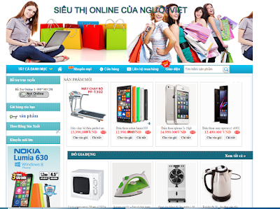 Template blogspot web bán hàng free chuẩn SEO