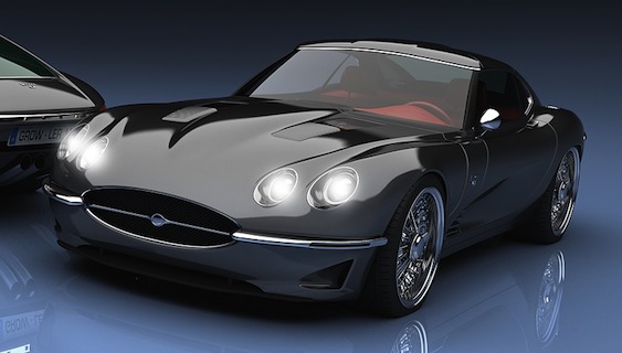 Looking more closely Supercar Jaguar Type E redesigned for 2012 market