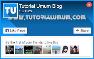 Cara Menambahkan Pop Up Like Box Facebook