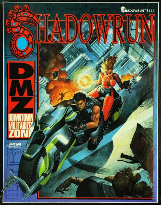 Shadowrun RPG  - John Zeleznik - Cyberpunk Cover Illustration