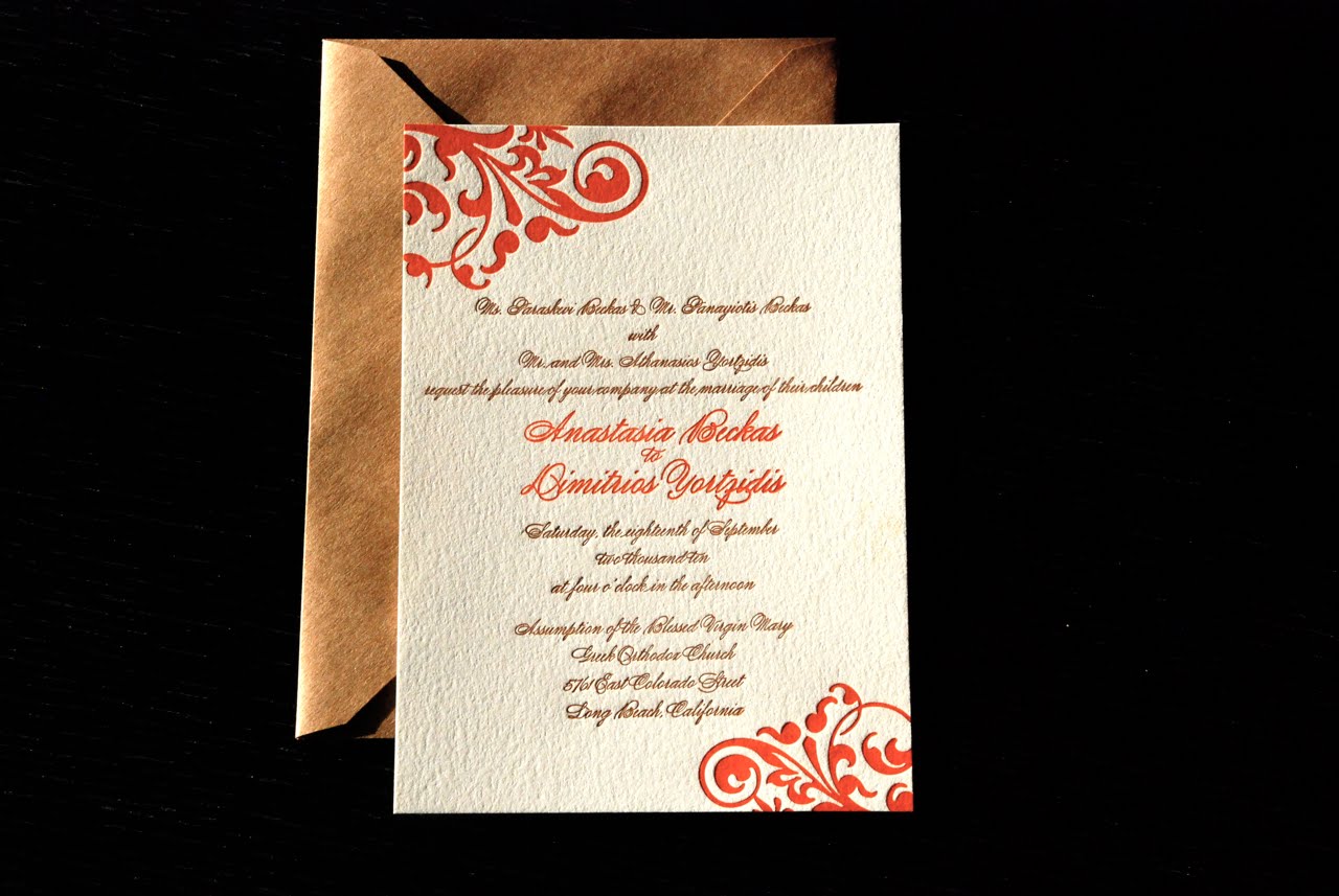 Samples of Wedding Invitations