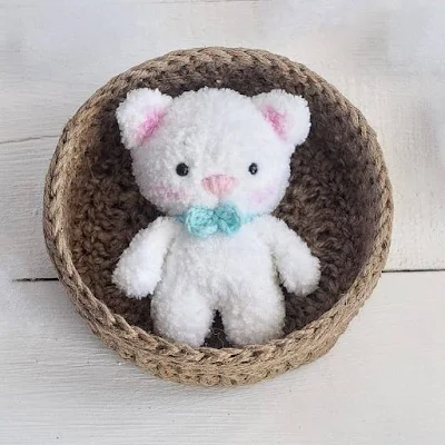 Вязаный котенок амигуруми