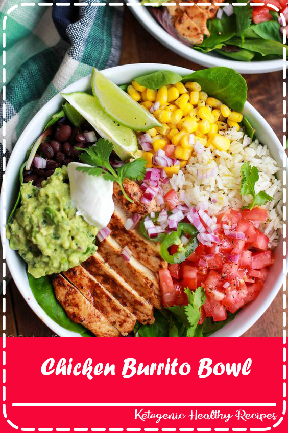 Inspired by the popular Chipotle dish, this Chicken Burrito Bowl is bursting with color, flavor and nutrition - the ultimate healthy dinner any night!