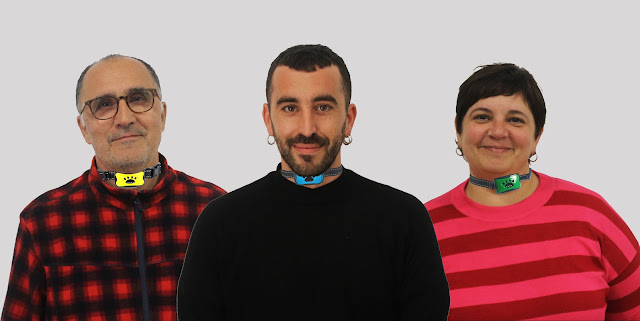 Jaume Aibar, Josep manel Amettlé "Jota" i Tània Reyes, els caps de llista de la CUP a les eleccions municipals 2023 de Vilanova i la Geltrú