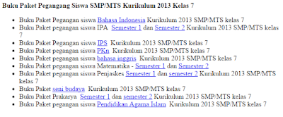 Silahkan download file buku pegangan siswa untuk tingkat SMP kurikulum 2013 ini dengan mudah dan gratis spesial untuk bapak ibu