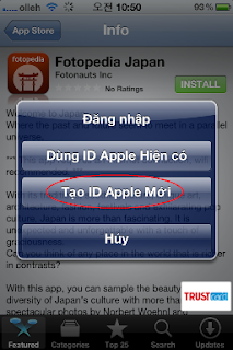 Hướng dẫn đăng ký tài khoản Apple trên iphone để tải phần mềm với thẻ Visa TRUSTcard