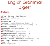 English Grammar Digest - PDF for Bank PO Clerk, RBI assistant, SSC Exams