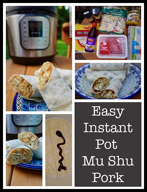 Easy Instant Pot Mu Shu Pork is a simple meal consisting of pork, cabbage, and eggs seasoned with plummy hoisin sauce and served with a Chinese pancake. Skip the restaurant and control your own ingredients by making this quick dish!