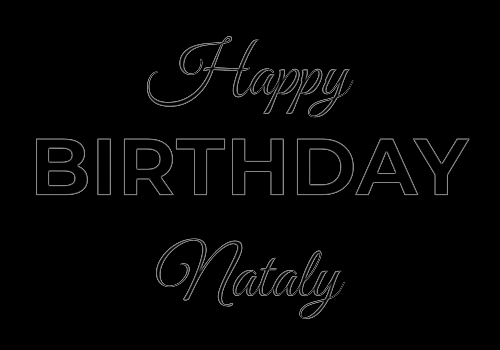 Happy Birthday Nataly (Animated GIF)