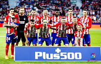 CLUB ATLÉTICO DE MADRID. Temporada 2017-18. José María Giménez, Jan Oblak, Vitolo, Gabi, Thomas, Savic, Fernando Torres. Ángel Correa, Juanfran, Saúl, Lucas Hernández. CLUB ATLÉTICO DE MADRID 0 REAL BETIS BALOMPIÉ 0. 22/04/2018. Campeonato de Liga de 1ª División, jornada 34. Madrid, estadio Wanda Metropolitano: 54.594 espectadores. GOLES: No hubo.