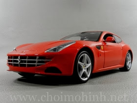 Xe mô hình tĩnh Ferrari FF RED hiệu Hot Wheels tỉ lệ 1:18