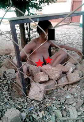 Residents shocked to find naked lady in public (SEE PICs)