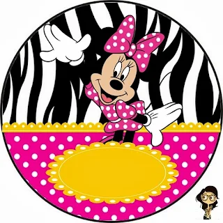 Mini Kit de Minnie Rosa y Cebra para Descargar Gratis.