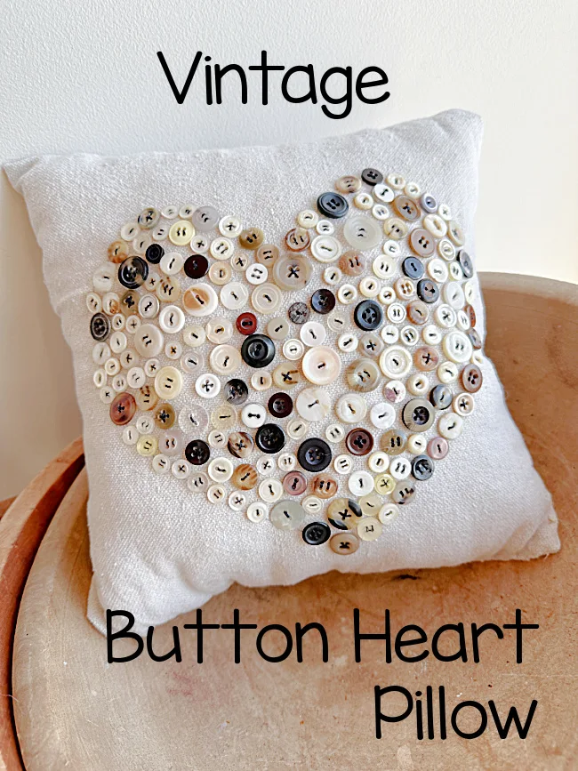 pillow with buttons in bowl with overlay