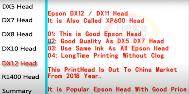 Epson XP600 Head