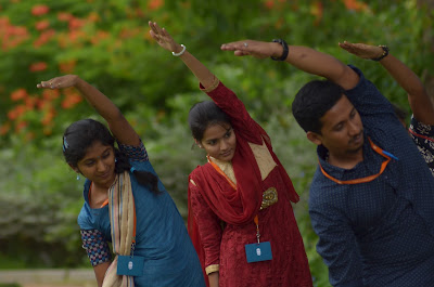 International Yoga Day at Vee Technologies - 2016