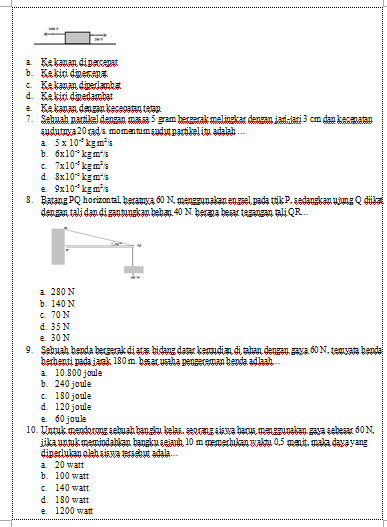 CONTOH SOAL US UNTUK SMK KELAS XII  JDSK