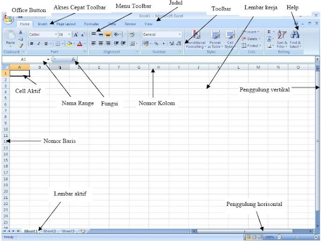 Tampilan excel 2007