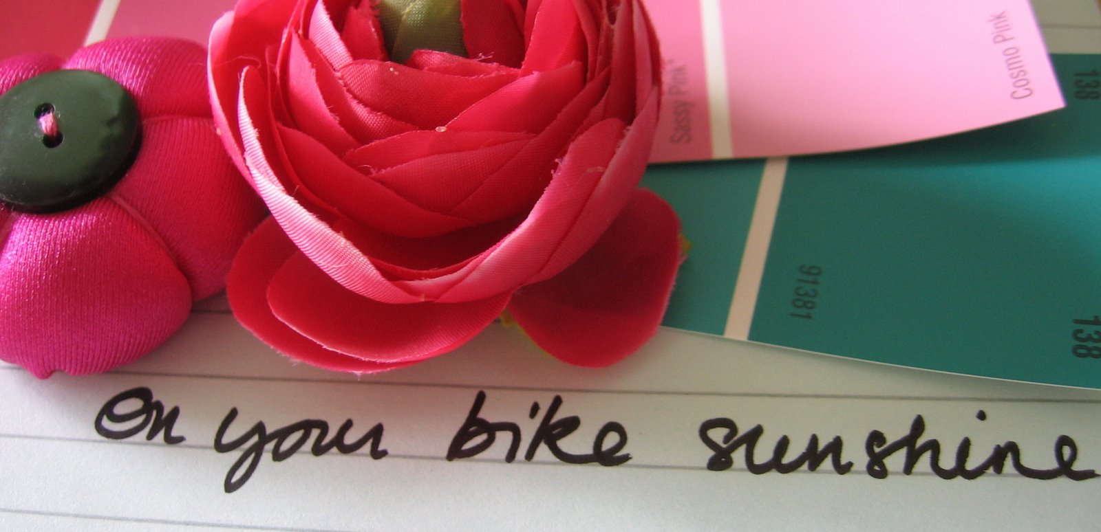 on your bike...