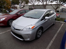 2012 Prius with front bumper scrapes after repair at Almost Everything Auto Body.