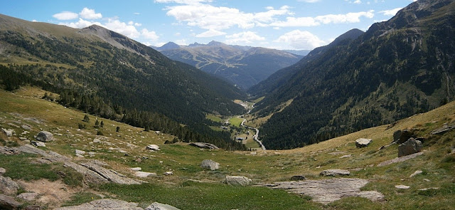 Depuis Coms de Jan, vue sur la vallée de Ransol