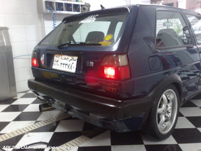 MK2 GOLF GTI 2E burnout