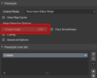 tutorial of edge types of freestyle line in blender.