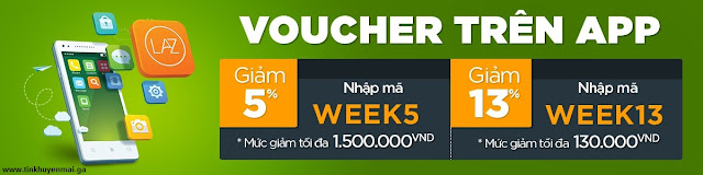 Mã giảm giá Lazada voucher coupon trên app