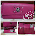 MARC JACOBS TOTALLY TURNLOCK LONG TRI-FOLD LEATHER PURSE (COLOUR : FUCHSIA) ~ SOLD OUT!