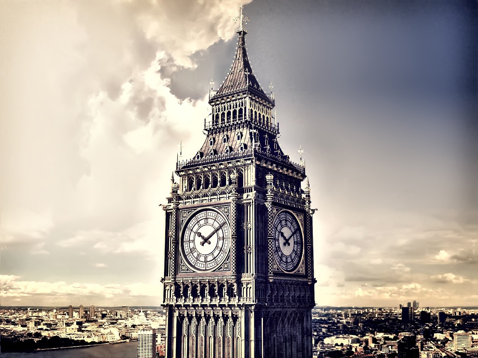 Desktop Wallpaper: London Big Ben Clock Tower Desktop Wallpaper