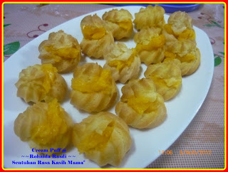 "Sentuhan RasaKasihMama": cream puff. sempena Majlis 