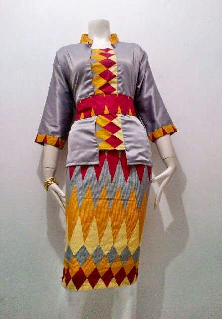 Baju Dress Batik Encim motif kain batik RangRang Batik 