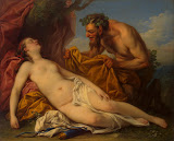 Jupiter and Antiope by Charles Vanloo - Mythology Paintings from Hermitage Museum