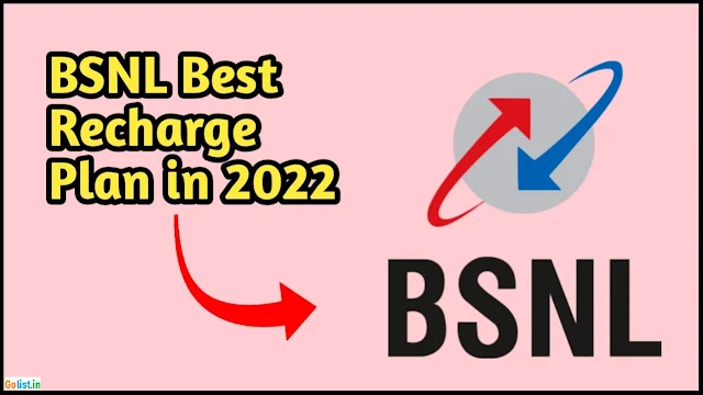 BSNL Recharge Plans List 2022