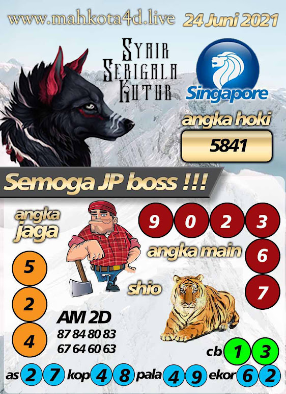 Syair Prediksi Togel Singapore - SGP Kamis, 24 - Juni - 2021