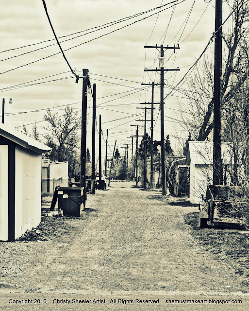 photo of alley early spring black and white photo by christy sheeler 2016