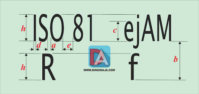 Standar Huruf dan Angka Gambar Teknik