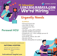 We Are Hiring at National Hospital Surabaya Juni 2020