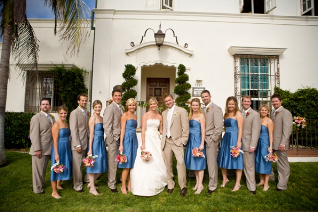 blue bridesmaid dresses