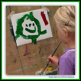 Children at the Easel and Creativity: RainbowsWithinReach RoundUP