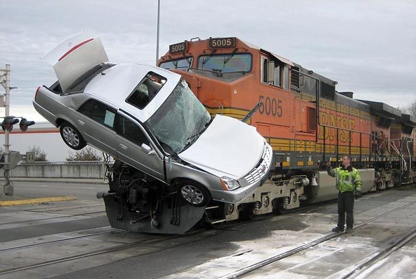  News Stories &amp; Articles: Freight train hits car carrier in Kent